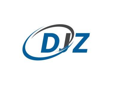DJZ yaratıcı logo tasarımı vektör çizimi