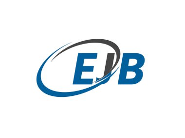 EJB yaratıcı logo tasarımı vektör çizimi