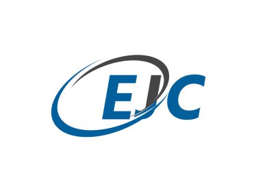 EJC yaratıcı logo tasarımı vektör çizimi