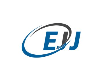 EJJ yaratıcı logo tasarımı vektör çizimi