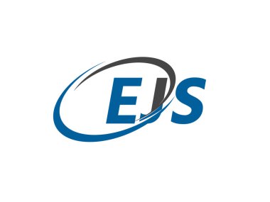 EJS yaratıcı logo tasarımı vektör çizimi