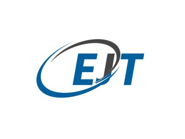 EJT yaratıcı logo tasarımı vektör çizimi