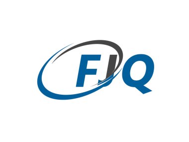 FJQ yaratıcı logo tasarımı vektör çizimi