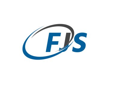 FJS yaratıcı logo tasarımı vektör çizimi