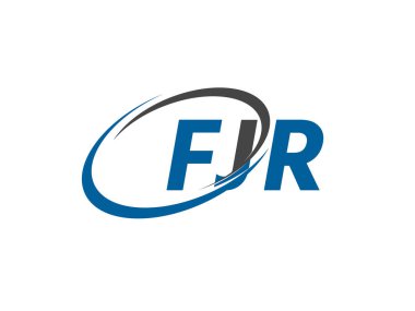 FJR yaratıcı logo tasarımı vektör çizimi