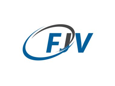 FJV yaratıcı logo tasarımı vektör çizimi