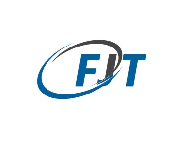 FJT yaratıcı logo tasarımı vektör çizimi