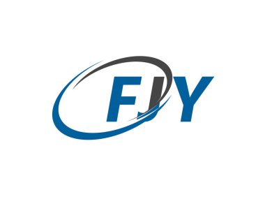 FJY yaratıcı logo tasarımı vektör çizimi