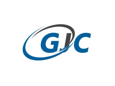 GJC yaratıcı logo tasarımı vektör çizimi