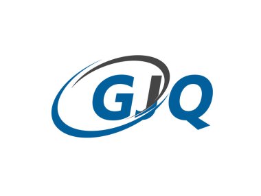 GJQ yaratıcı logo tasarımı vektör çizimi
