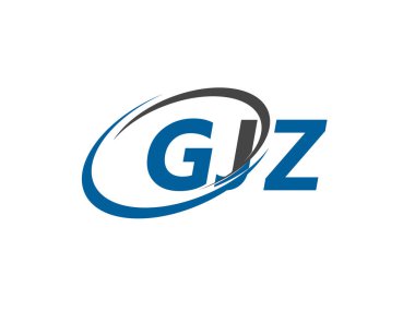 GJZ yaratıcı logo tasarımı vektör çizimi