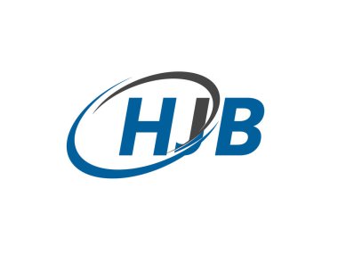 HJB yaratıcı logo tasarımı vektör çizimi