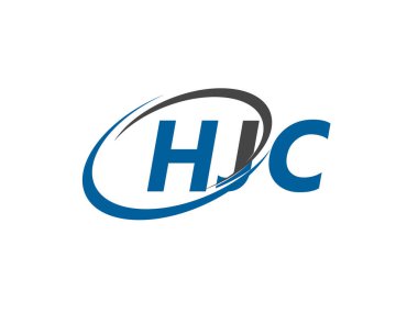 HJC yaratıcı logo tasarımı vektör çizimi