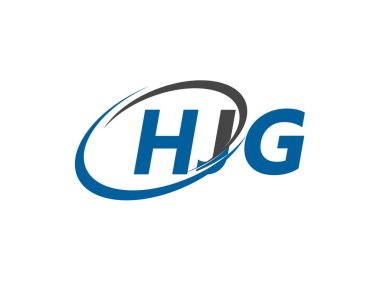 HJG yaratıcı logo tasarımı vektör çizimi