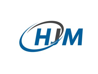 HJM yaratıcı logo tasarımı vektör çizimi