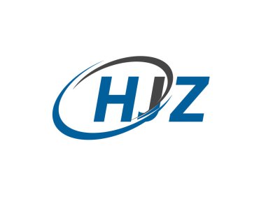 HJZ yaratıcı logo tasarımı vektör çizimi