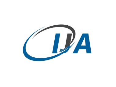 IJA yaratıcı logo tasarımı vektör çizimi