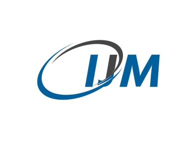 IJM yaratıcı logo tasarımı vektör çizimi