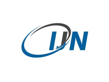 IJN yaratıcı logo tasarımı vektör çizimi