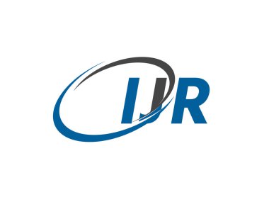 IJR yaratıcı logo tasarımı vektör çizimi