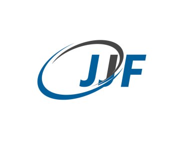 JJF yaratıcı logo tasarımı vektör çizimi