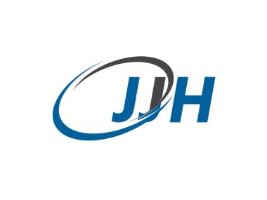 JJH yaratıcı logo tasarımı vektör çizimi