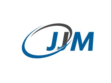 JJM yaratıcı logo tasarımı vektör çizimi