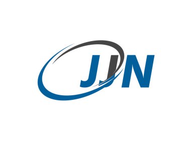 JJN yaratıcı logo tasarımı vektör çizimi