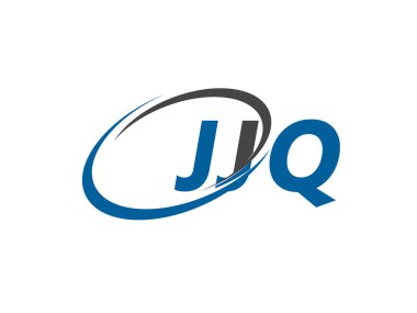 JJQ yaratıcı logo tasarımı vektör çizimi
