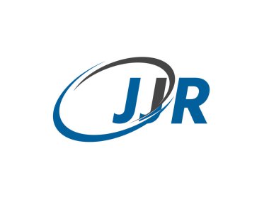 JJR yaratıcı logo tasarımı vektör çizimi