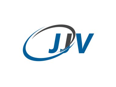 JJV yaratıcı logo tasarımı vektör çizimi
