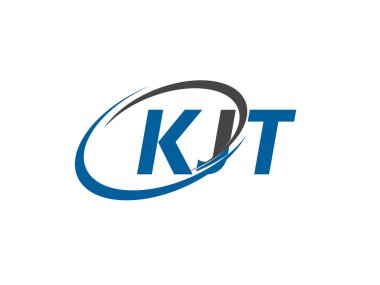 KJT yaratıcı logo tasarımı vektör çizimi