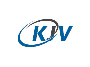 KJV yaratıcı logo tasarımı vektör çizimi