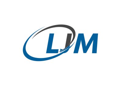 LJM yaratıcı logo tasarımı vektör çizimi