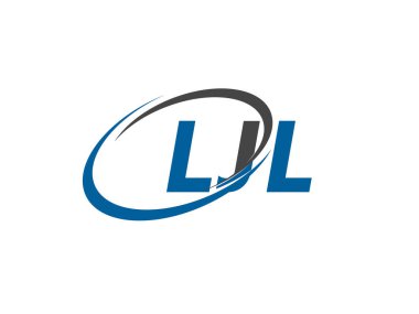 LJL yaratıcı logo tasarımı vektör çizimi