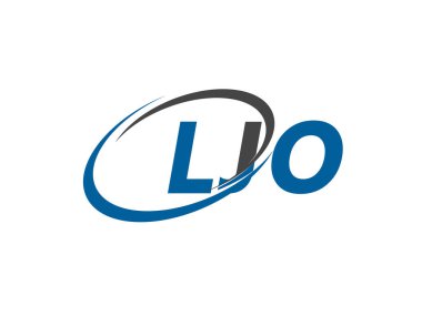 LJO yaratıcı logo tasarımı vektör çizimi