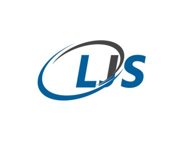 LJS yaratıcı logo tasarımı vektör çizimi