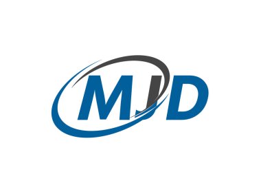 MJD yaratıcı logo tasarımı vektör çizimi