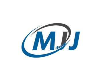 MJJ yaratıcı logo tasarımı vektör çizimi