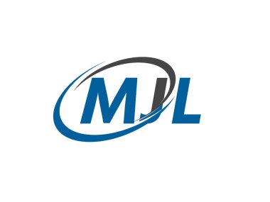 MJL yaratıcı logo tasarımı vektör çizimi