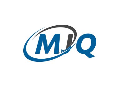 MJQ yaratıcı logo tasarımı vektör çizimi