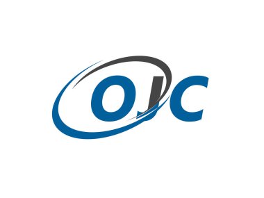 OJC yaratıcı logo tasarımı vektör çizimi