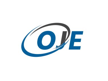 OJE yaratıcı logo tasarımı vektör çizimi