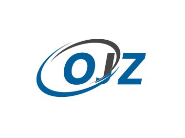OJZ yaratıcı logo tasarımı vektör çizimi