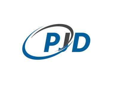 PJD yaratıcı logo tasarımı vektör çizimi
