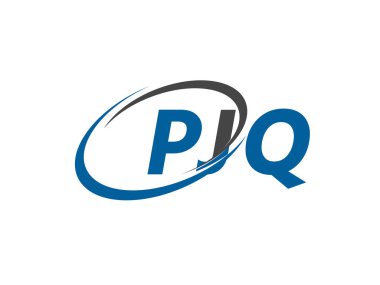 PJQ yaratıcı logo tasarımı vektör çizimi