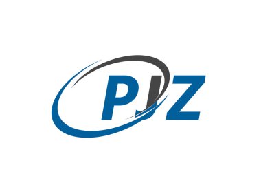 PJZ yaratıcı logo tasarımı vektör çizimi