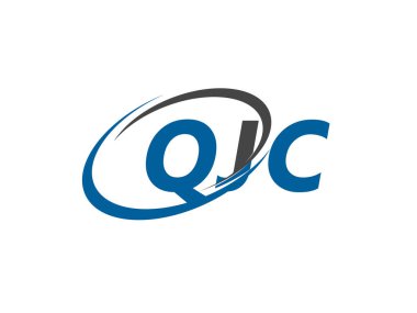QJC yaratıcı logo tasarımı vektör çizimi