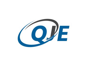 QJE yaratıcı logo tasarımı vektör çizimi
