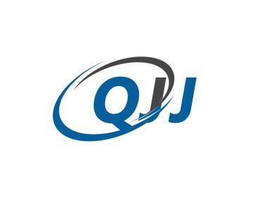 QJJ yaratıcı logo tasarımı vektör çizimi